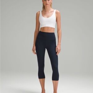 Lululemon Navy Align High-Rise Crop 21”
